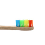 10 Bamboo Biodegradable Rainbow Toothbrushes MEGA DEAL