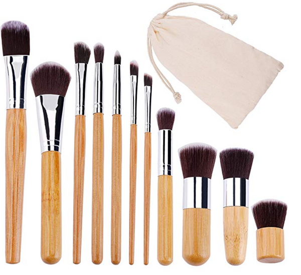 Bamboo Makeup Brush Set