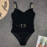 Dare Cord Push-up Bodysuit - Made To Order Clothing