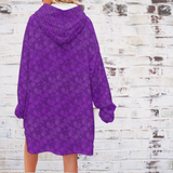 Snuggly Hooded Blankie - Purple Paisley