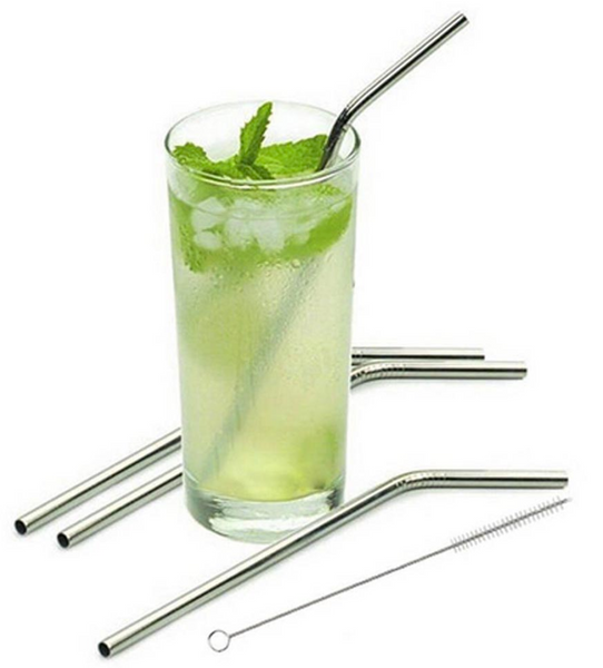 eco friendy straws - reusable straws - stainless steel reusable straws