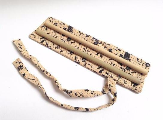 Reusable bamboo straws + travel bag
