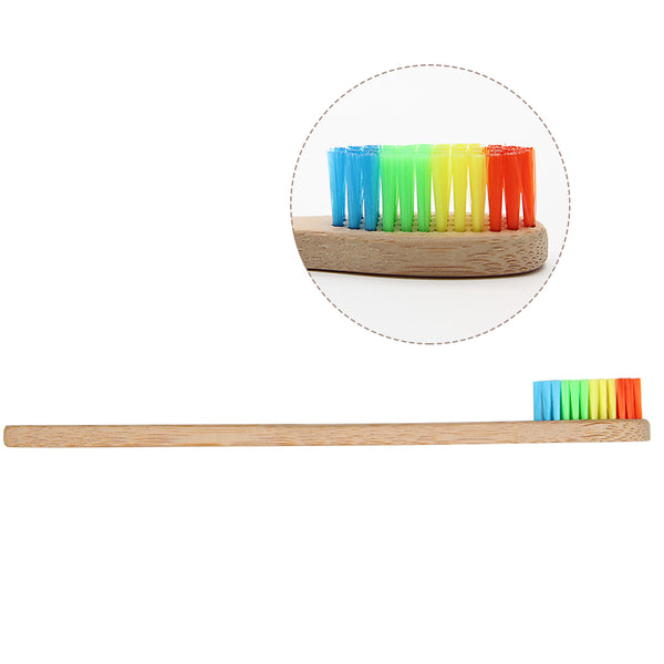 Eco Friendly Bamboo Toothbrush - Rainbow